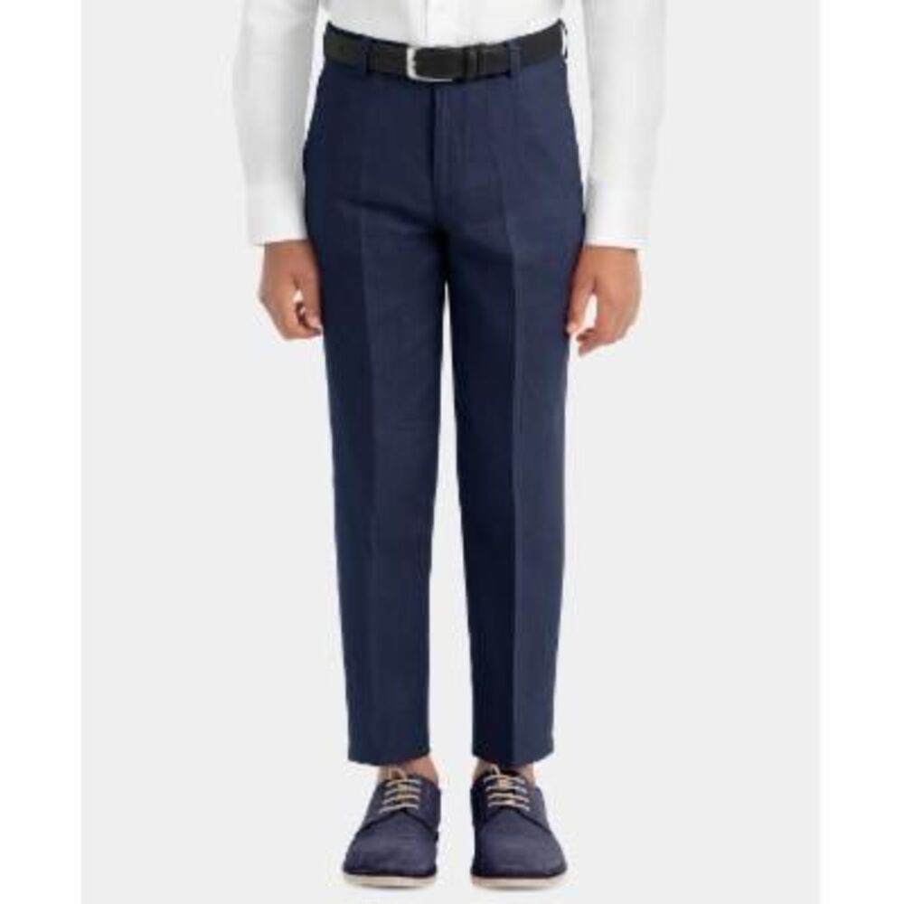 Lauren Ralph Lauren Little Boys Straight Leg Linen Dress Pants Navy Size 6/23-W